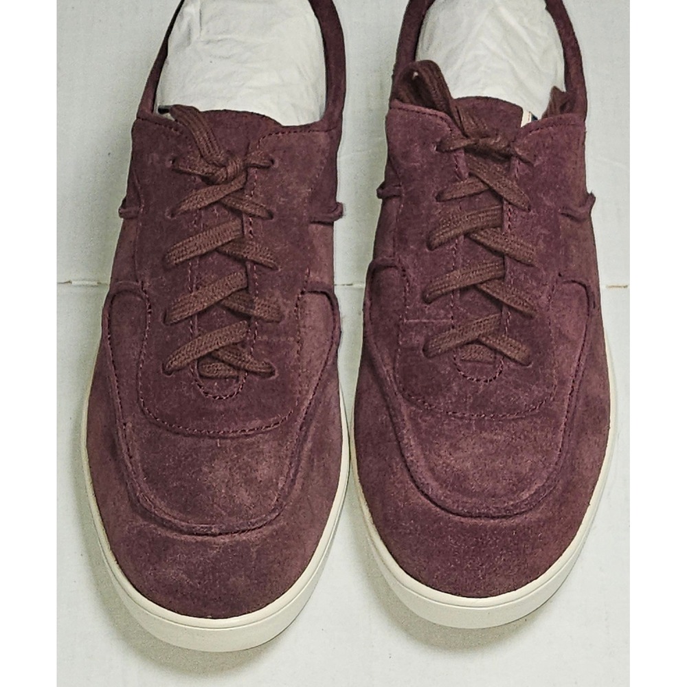 ED Ellen DeGeneres Akemi True Merlot Suede Lace Up Sneakers Womens 11M EU 41 NEW